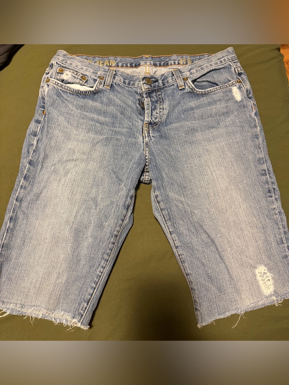 Vintage JCrew made in USA Light Wash Distressed Women’s Denim- BoyJean